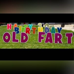 Happy 30th Birthday Old Fart yard sign